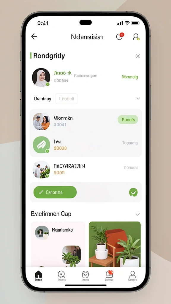 Tampilan menu yang user-friendly dan mudah dinavigasi.