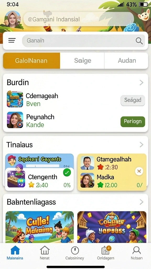 Tampilan antarmuka yang menarik dan user-friendly.