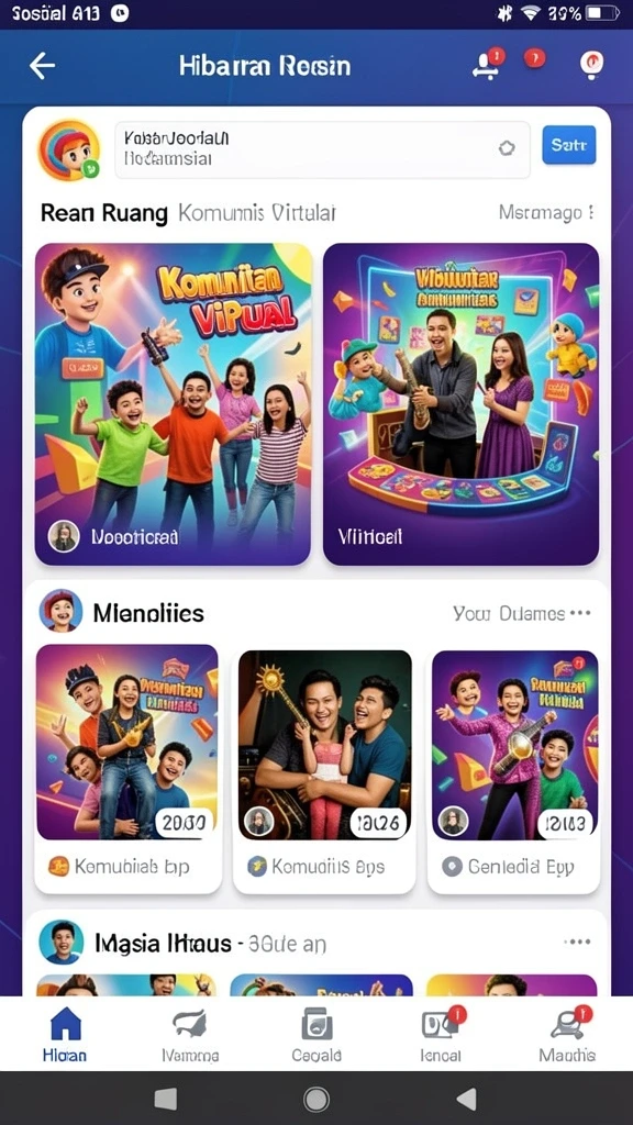 Banyak tema permainan yang tersedia.