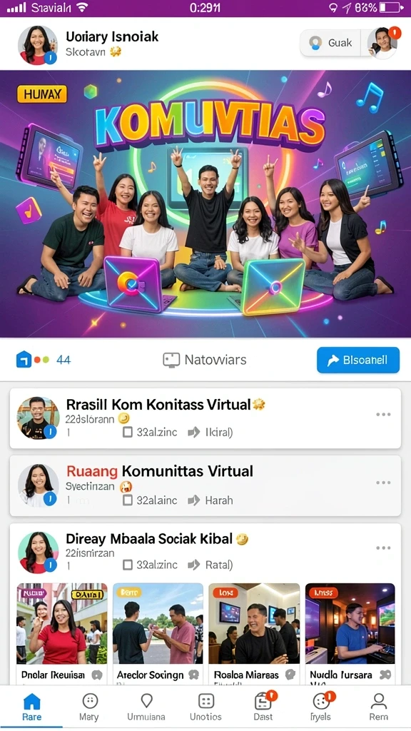 Menampilkan tampilan antarmuka yang bersih dan menarik.