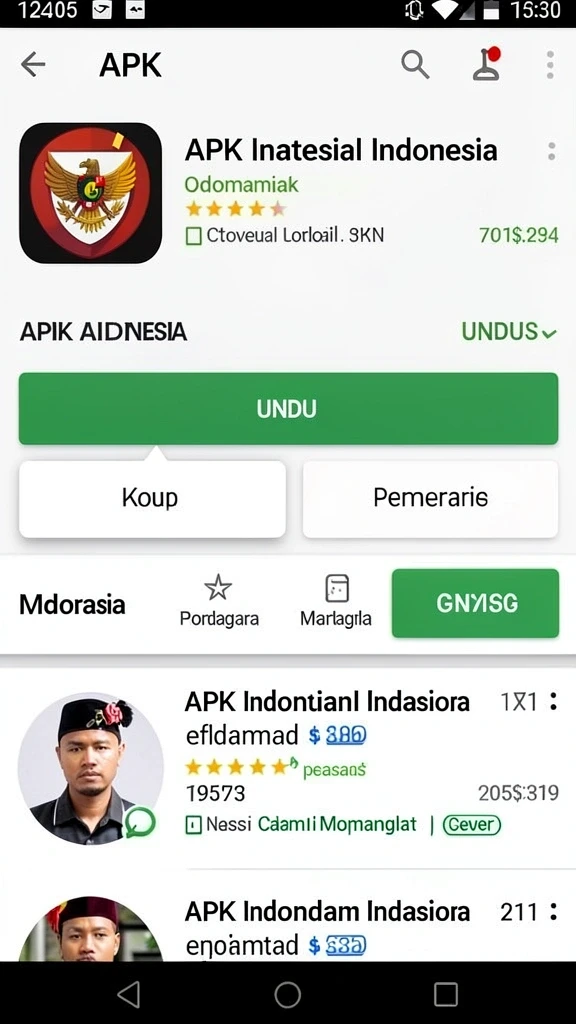 Screenshot saat pertandingan seru dengan pemain lain.