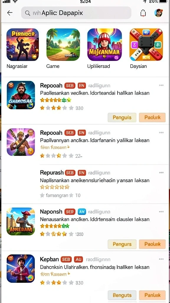 Gameplay yang seru dengan banyak mode pilihan.