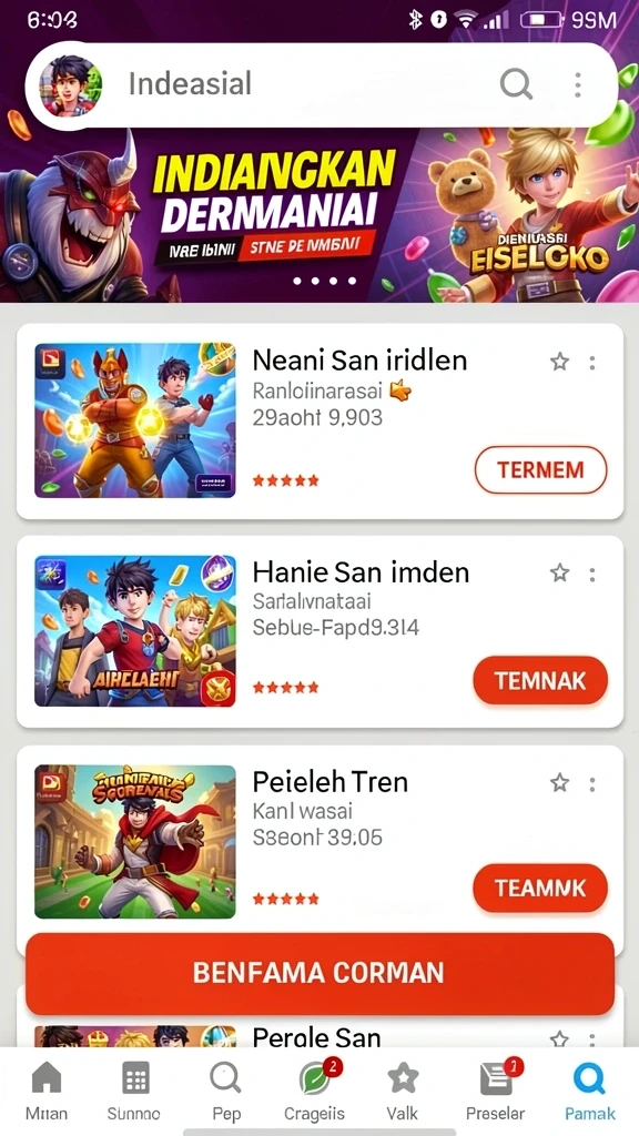 Tampilan antarmuka yang menarik dan mudah digunakan.