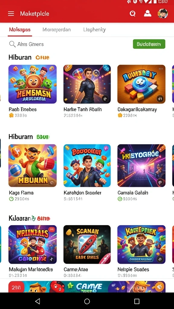 Karakter dengan kemampuan unik siap untuk bertarung.
