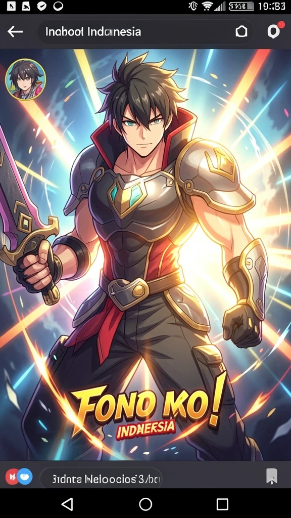 Tangkapan layar karakter utama dalam pertempuran epic.