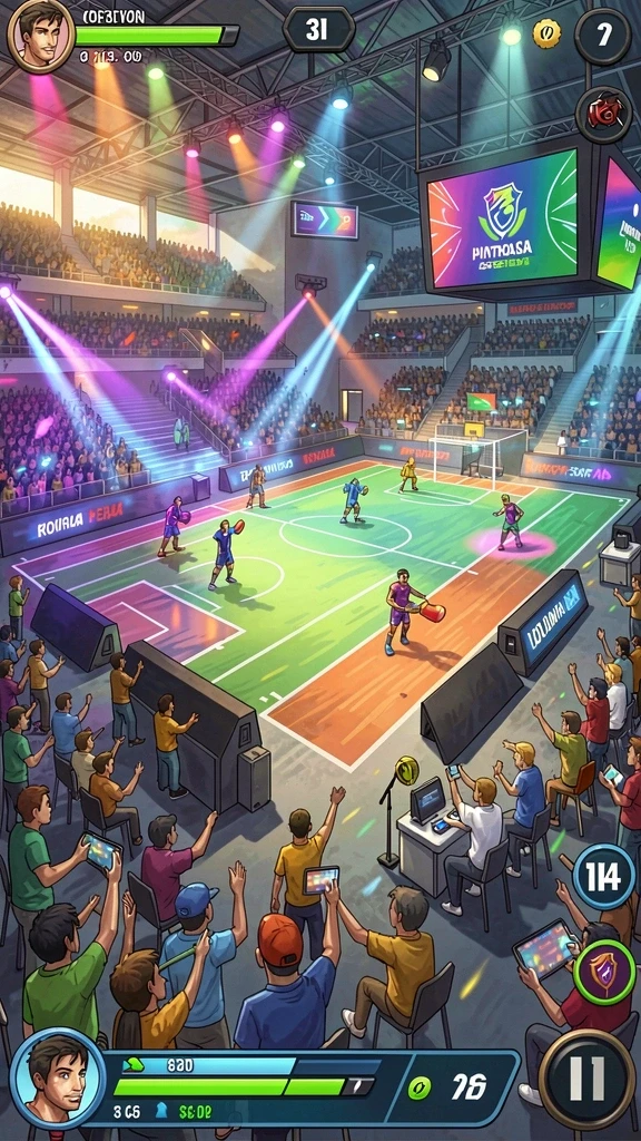 Tangkapan layar momen pertarungan epik di arena.