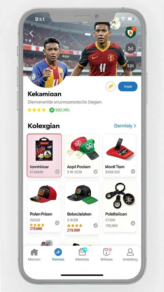 Pengaturan karakter dengan opsi kustomisasi menarik.