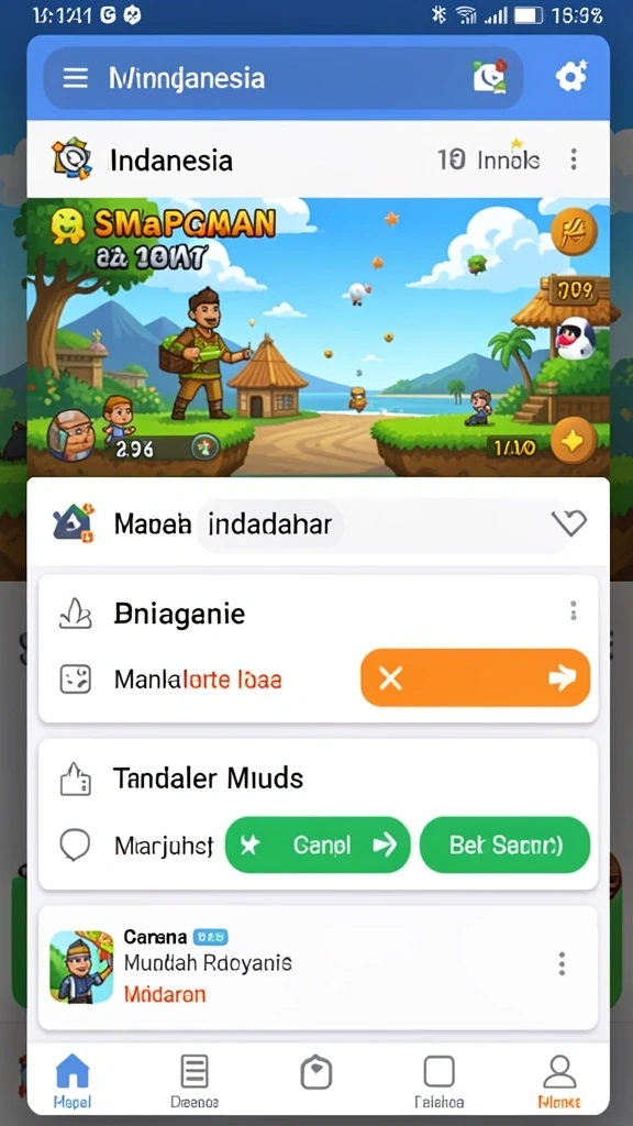 Berkeliling dunia virtual yang luas dengan karakter unik.