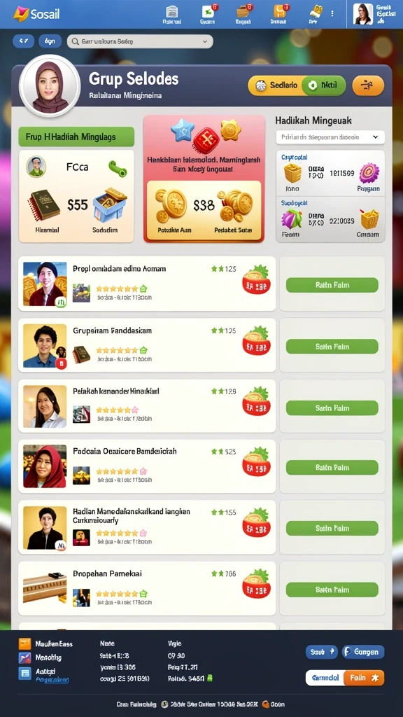 Screenshot menunjukkan fitur multiplayer yang seru.